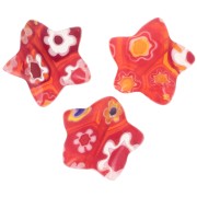 Stelle Millefiori mm. 10 Rosso x5|raw }}