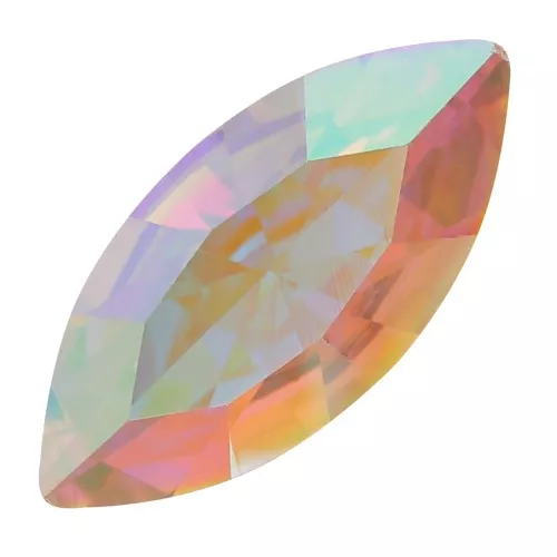 Cabochon navette Aurora A4200 10x5 mm - Crystal AB x1