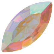 Cabochon navette Aurora A4200 15x7 mm - Crystal AB x1