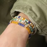 Cristallo incastonato Aurora A4610 Step Cut Octagon 6x4 mm - Dorato - Crystal x1