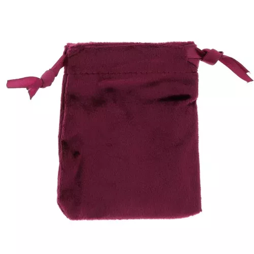Pochon per gioielli in velluto fine 80x100 mm - Bordeaux x1
