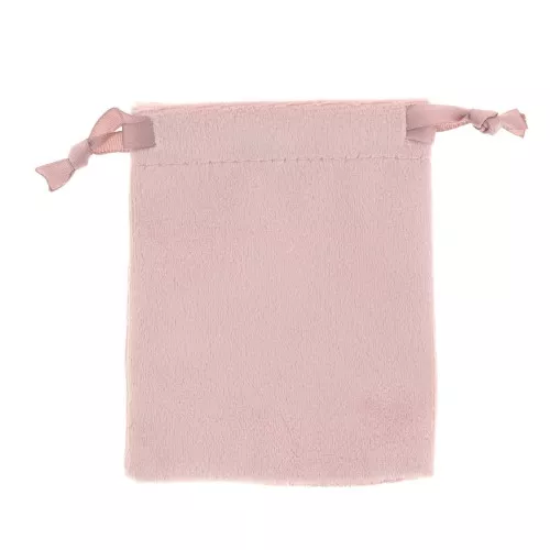 Pochon per gioielli in velluto fine 80x100 mm - Rosa antico x1