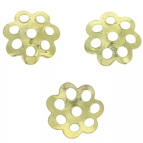 Coppette filigranate mm. 6 dorato x50