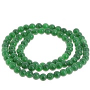 Perline rotonde 4,5 mm - imitazione gemma di giada - Verde scuro x39cm|raw }}