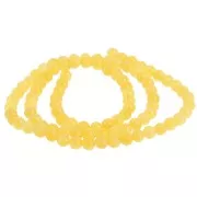 Perline rotonde 4,5 mm - imitazione gemma Giada - Giallo x39cm