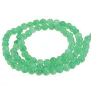 Perline rotonde - imitazione gemma di giada - Verde x39cm