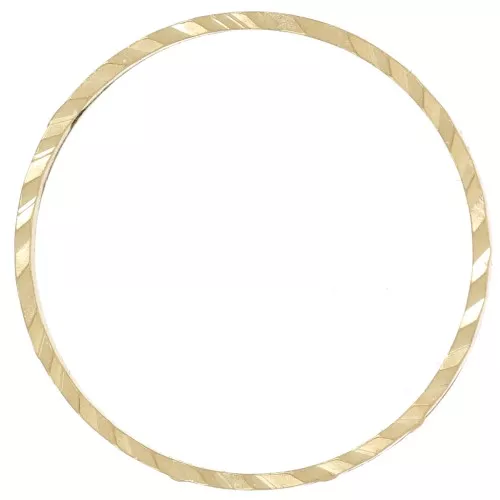 Anelli di montaggio e tessitura rotondi lavorati 16 mm - Ottone grezzo x50