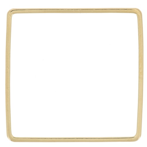 Anelli di montaggio e tessitura quadrati da 20 mm - dorato x12