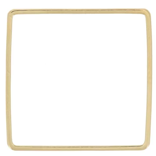 Anelli di montaggio e tessitura quadrati da 20 mm - dorato x12
