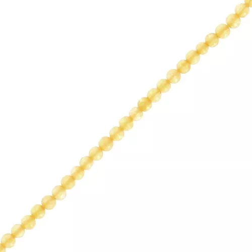 Perle rotonde da 2,5 mm pietra gemma - Giada colorata - Giallo x38 cm