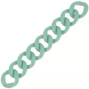 9 maglie acriliche 39x34 mm per la creazione di braccialetti - Sage x22cm