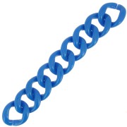 9 maglie acriliche 39x34 mm per la creazione di bracciali - Blu elettrico x22cm|raw }}