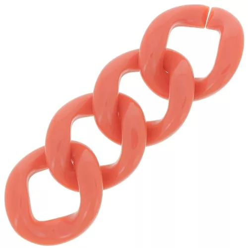 Maglia acrilica ovale ritorta 39x34 mm - Brick x1