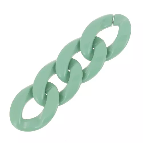 Maglia acrilica ovale ritorta 29x21 mm - Salvia x1