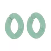 Maglia acrilica ovale ritorta 29x21 mm - Salvia x1