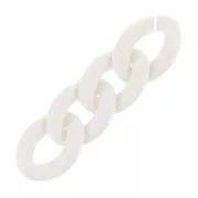 Maglia acrilica ovale ritorta 29x21 mm - Crema x1