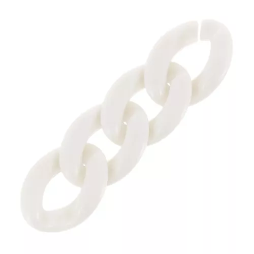 Maglia acrilica ovale ritorta 29x21 mm - Crema x1