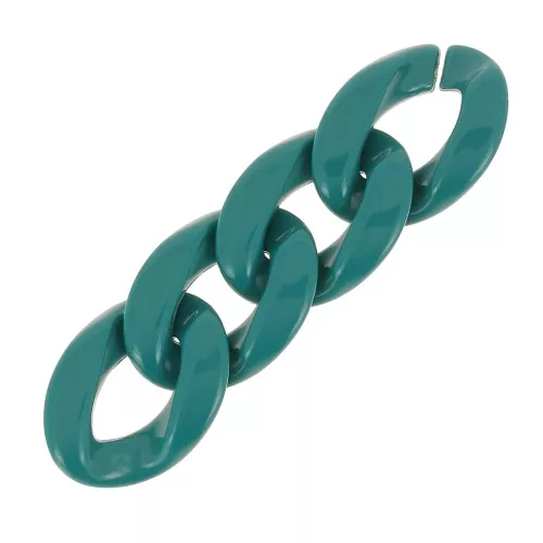 Maglia acrilica ovale ritorta 29x21 mm - Blu anatra x1