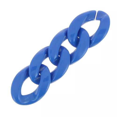 Maglia acrilica ovale ritorta 29x21 mm - Blu elettrico x1