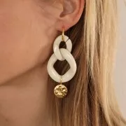 Maglia acrilica ovale ritorta 29x21 mm - Brick x1