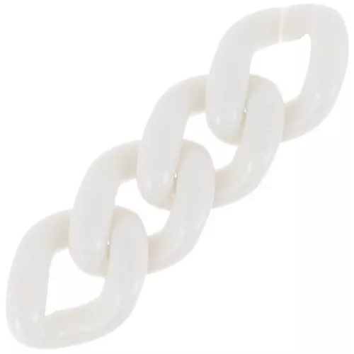 Maglia acrilica ovale ritorta 34x26 mm - Crema x1