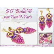 Perle in vetro Piros® di Puca® 2x5 mm - Chatoyant Hot Pink x10g