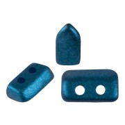 Perle in vetro Piros® di Puca® 2x5 mm - Chatoyant Teal Blue x10g|raw }}