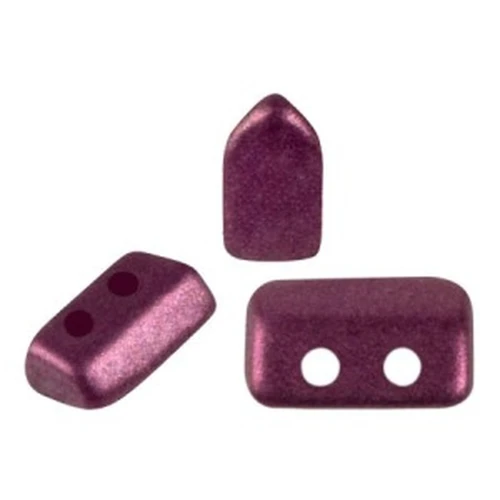 Perle in vetro Piros® di Puca® 2x5 mm - Chatoyant Burgundy x10g