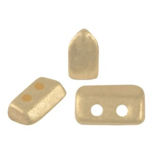 Perle in vetro Piros® di Puca® 2x5 mm - Chatoyant Light Gold x10g