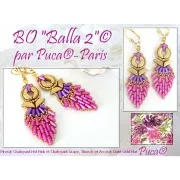 Perle in vetro Piros® di Puca® 2x5 mm - Pastel Lila x10g