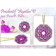 Perle in vetro Piros® di Puca® 2x5 mm - Pastel Light Sapphire x10g