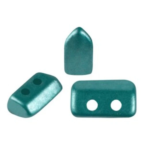 Perle in vetro Piros® di Puca® 2x5 mm - Pastel Emerald x10g