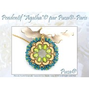 Perle in vetro Piros® di Puca® 2x5 mm - Pastel Emerald x10g
