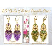 Perle in vetro Piros® di Puca® 2x5 mm - Pastel Olivine x10g