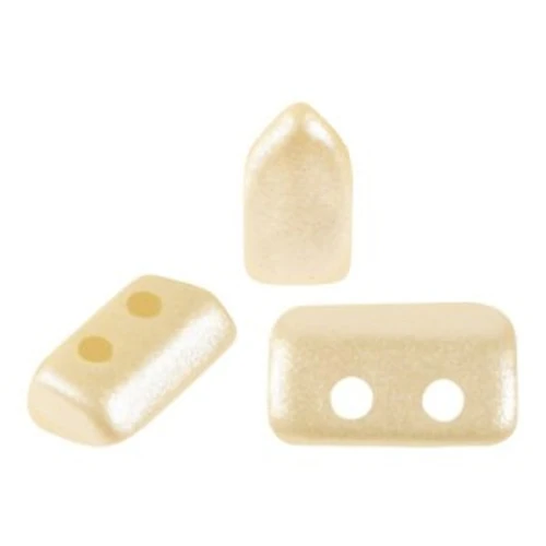 Perle in vetro Piros® di Puca® 2x5 mm - Pastel Cream x10g