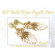 Perle in vetro Piros® di Puca® 2x5 mm - Pastel Cream x10g