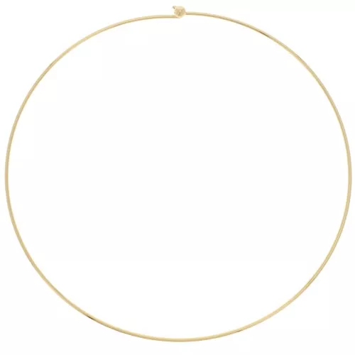 Girocollo con chiusura avvitabile mm. 1.6cm. 12 dorato con oro fino