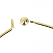 Girocollo con chiusura avvitabile mm. 1.6cm. 12 dorato con oro fino