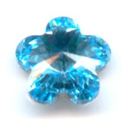 Cabochon PureCrystal 4744 Fiore mm. 10 Aquamarine x1