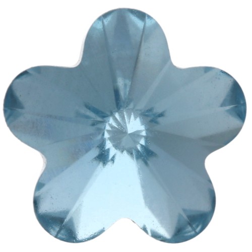 Cabochon a forma di fiore PureCrystal 4744 10 mm acquamarina x1