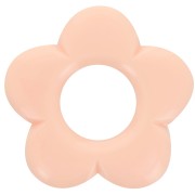 Pendente fiore in resina opaca da 21 mm - Peach x1