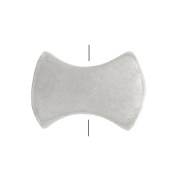 Perla piatta cravatta a farfalla 5x7 mm - Argento 925 x1