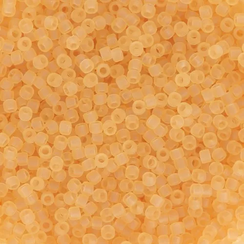 Rocaille Toho 15/0 TO15R2F - Transparent Light Topaz Frosted x8g