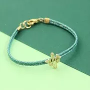 Soutache metallizzato 2 mm - Beige - Oro x1m