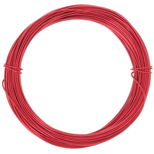 Filo di alluminio anodizzato 0,8 mm - Rosso x10m