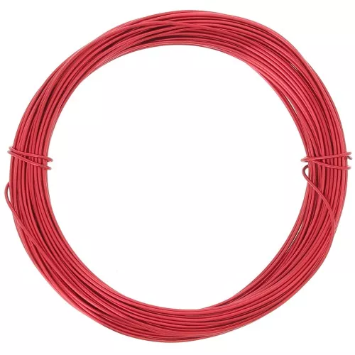 Filo di alluminio anodizzato 0,8 mm - Rosso x10m