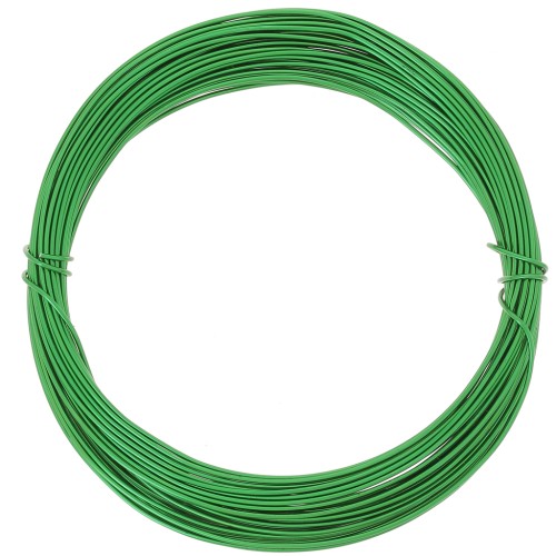 Filo di alluminio anodizzato 0,8 mm - Verde x10m