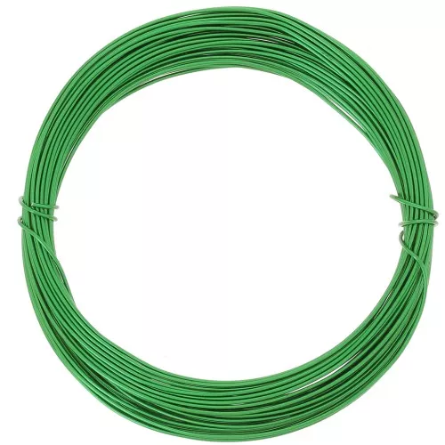 Filo di alluminio anodizzato 0,8 mm - Verde x10m