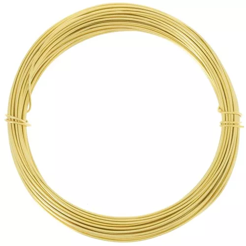 Filo di alluminio anodizzato 0,8 mm - Oro x10m