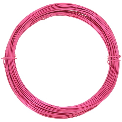 Filo di alluminio anodizzato 0,8 mm - Fucsia x10m